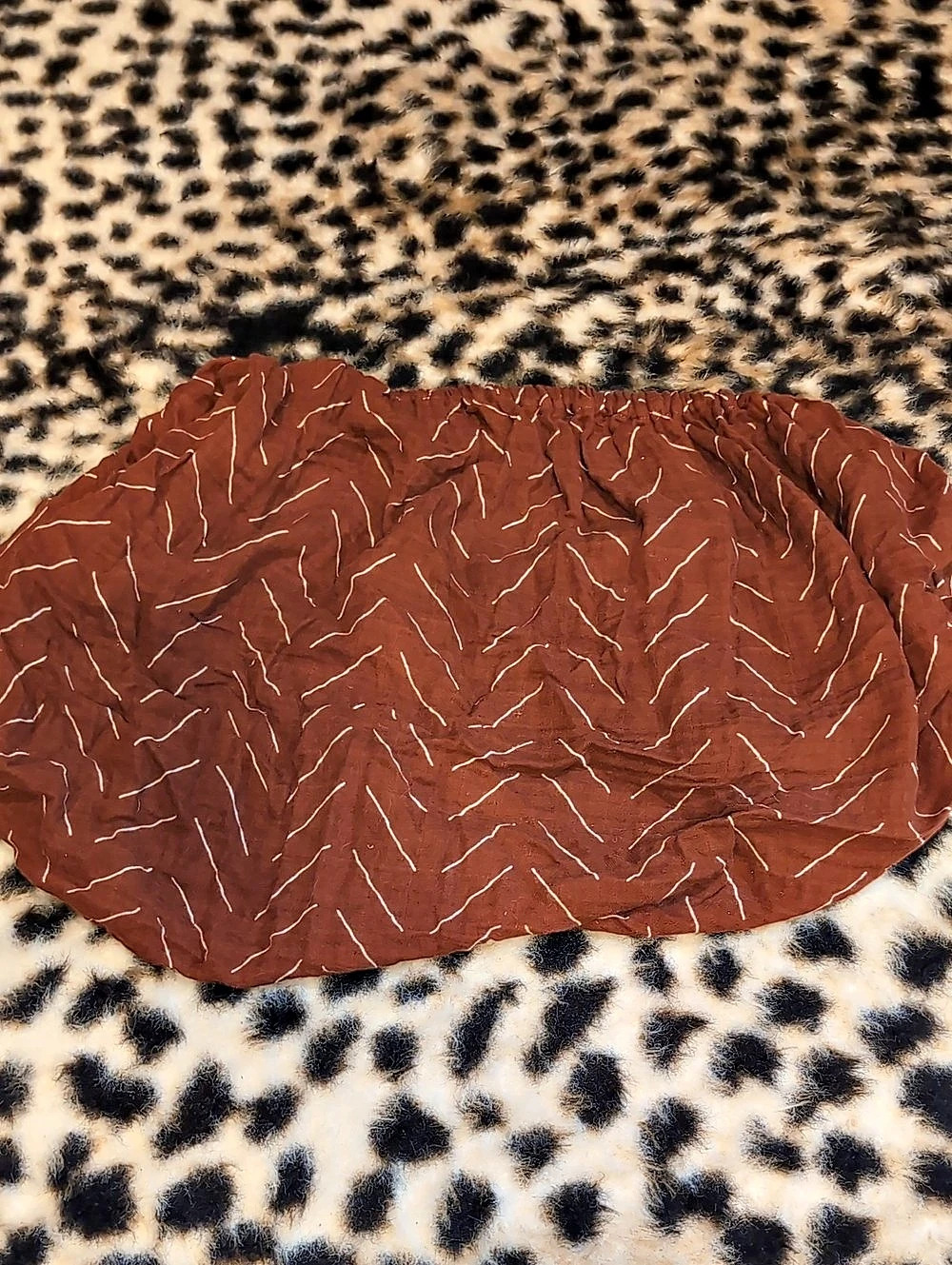 Changing Pad Cover Boho Rust - Picture 1 of 2